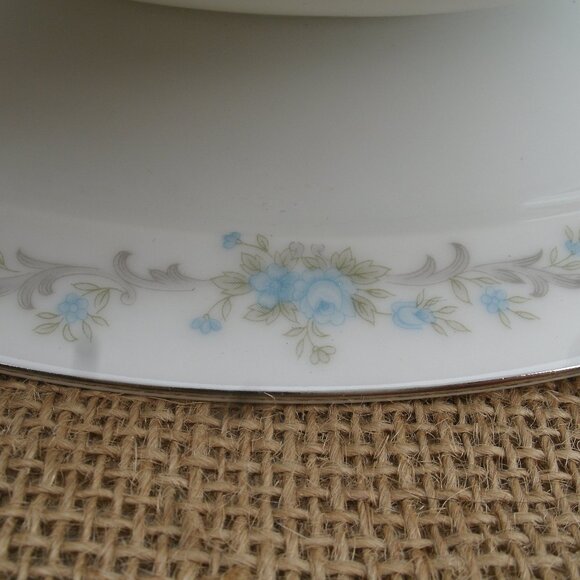Vintage Royal Court Gravy Boat Blue Fantasy Pattern